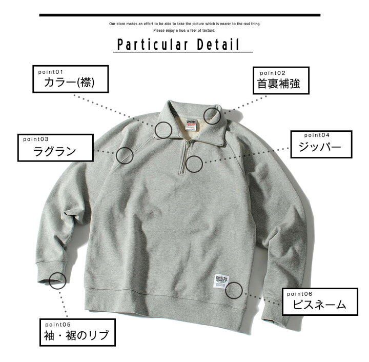 楽天市場】ハーフジップスウェット ONEITA オニータ ブランド マックス 