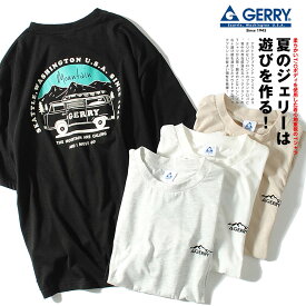 Tシャツ GERRY ジェリー アウトドア バックプリント ブランド カットソー 半袖 メンズ 6.3oz 夏用 夏服 オシャレ