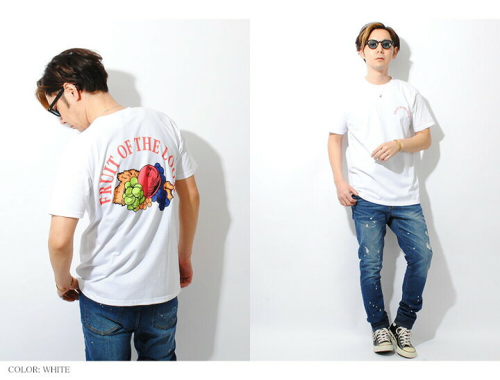 楽天市場】ロゴバックプリント Tシャツ fruit of the loom フルーツ 