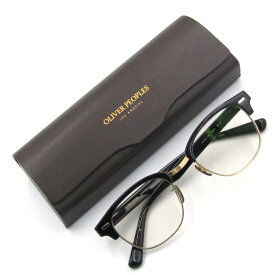 【中古】美品 OLIVER PEOPLES オリバーピープルズ メガネフレーム Balen バーレン サーモント 日本製 BK/G ブラック/ゴールド 度入り オプテックジャパン期 メガネ 眼鏡 サングラス ブロウ 50017056