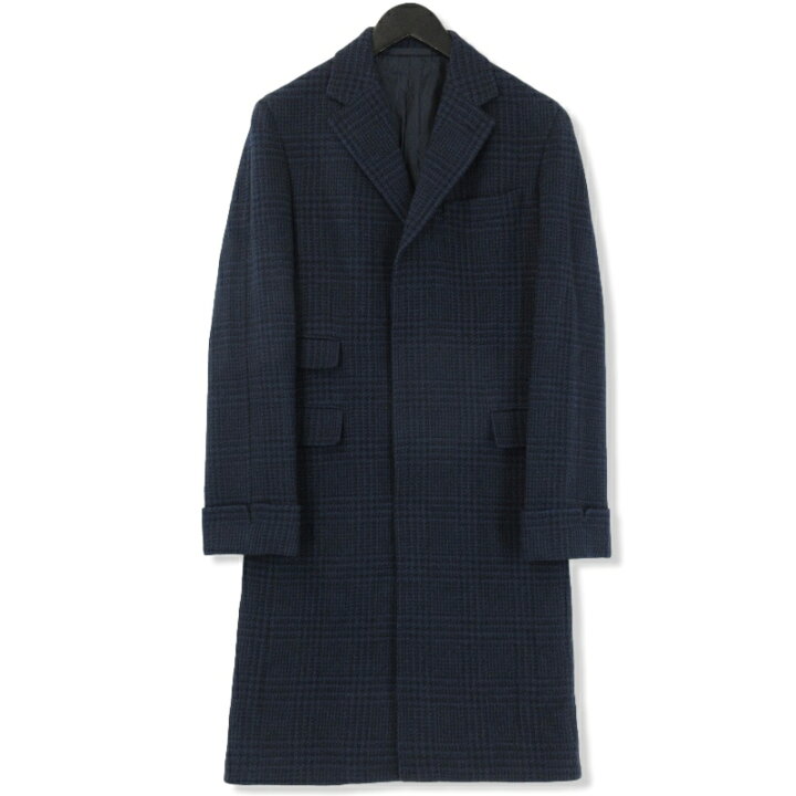 楽天市場】【中古】美品 CARUSO カルーゾ グレンプレイドポロコート  
