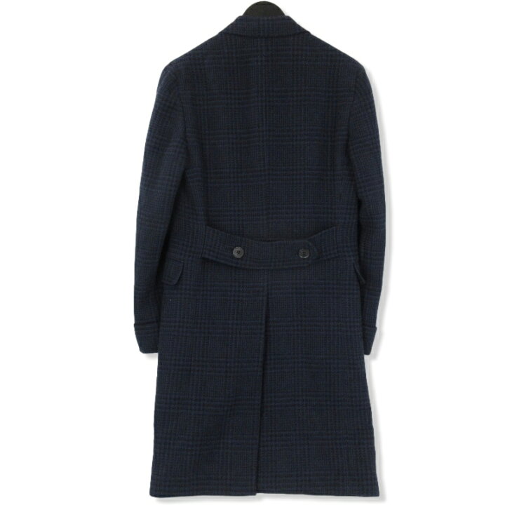 楽天市場】【中古】美品 CARUSO カルーゾ グレンプレイドポロコート 