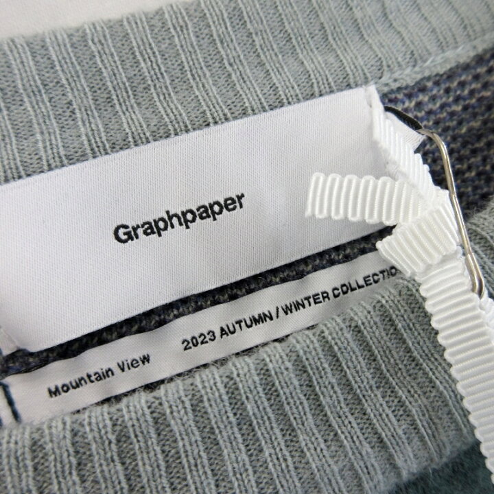 楽天市場】【中古】未使用 Graphpaper グラフペーパー Jacquard Crew 