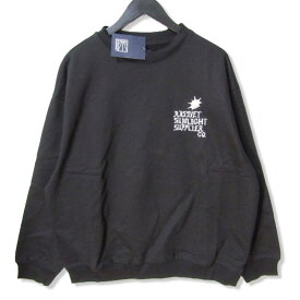 【中古】未使用 PACCBET ラスベート スウェット PACC12T024-1 Sunlight Supplier Sweatshirt クルーネック コットン ブラック 黒 L メンズ27105218