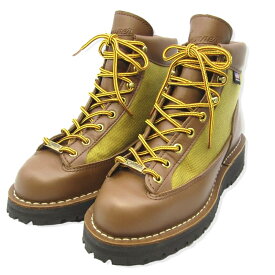 【中古】美品 DANNER ダナー 6EE ダナーライト 30440 DANNER LIGHT トレッキングブーツ ゴアテックス カーキ ブーツ24002709