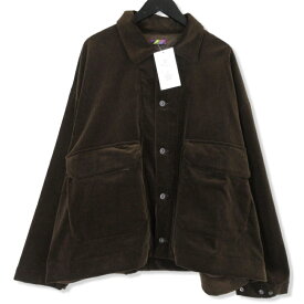 【中古】未使用 is-ness イズネス コーデュロイ トラッカージャケット 1005AWJK06 23AW CORDUROY TRUCKER JACKET オーバーサイズ 茶 L コットン ブラウン メンズ71008848