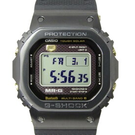 【中古】美品 CASIO G-SHOCK Gショック MRG-B5000R-1JR MR-G コバリオン ラバーバンド チタン 電波ソーラー 2024年 ブラック 黒カシオ 腕時計30012706