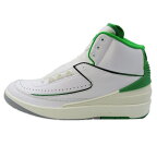 【中古】未使用 NIKE ナイキ 27cm AIR JORDAN 2 RETRO DR8884-103 ホワイト グリーン エアジョーダン2 WHITE/LUCKY GREEN 2022年 スニーカー61000332