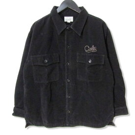 【最大10%OFFクーポン配布中】【中古】CALEE キャリー CPO JACKET ロゴ 刺繍 コットン レーヨン 日本製 ブラック 黒 L メンズ27105419