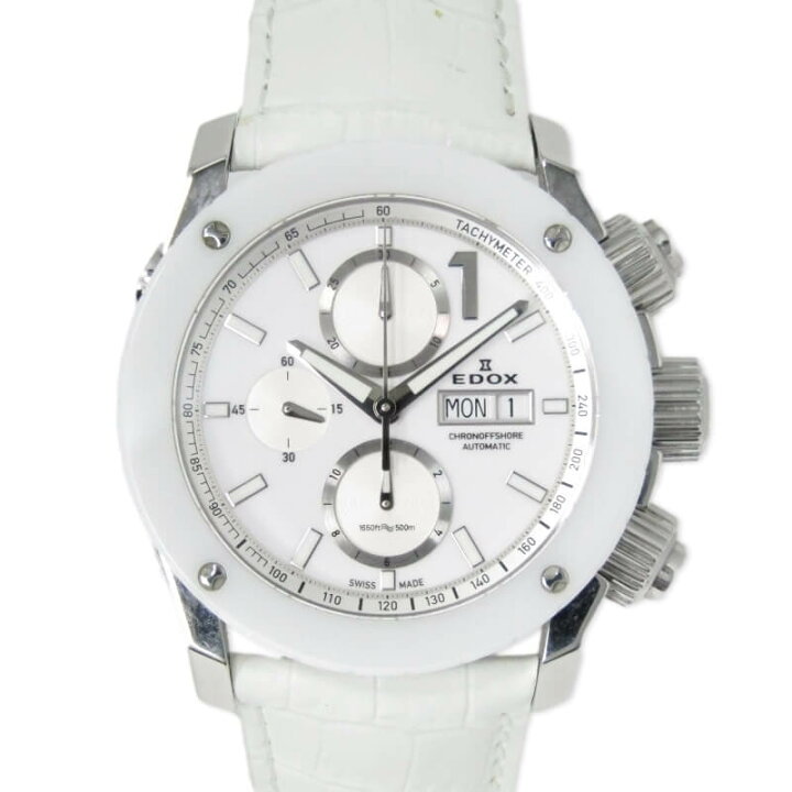 楽天市場】【中古】EDOX エドックス クロノ オフショア1 自動巻き  