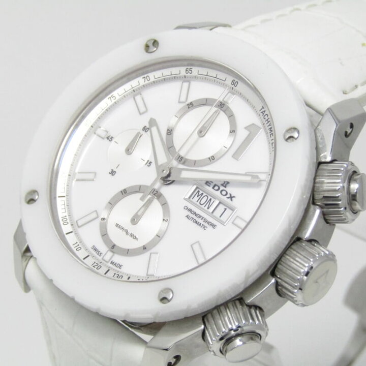 楽天市場】【中古】EDOX エドックス クロノ オフショア1 自動巻き  