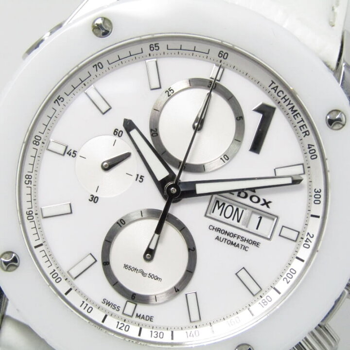 楽天市場】【中古】EDOX エドックス クロノ オフショア1 自動巻き  