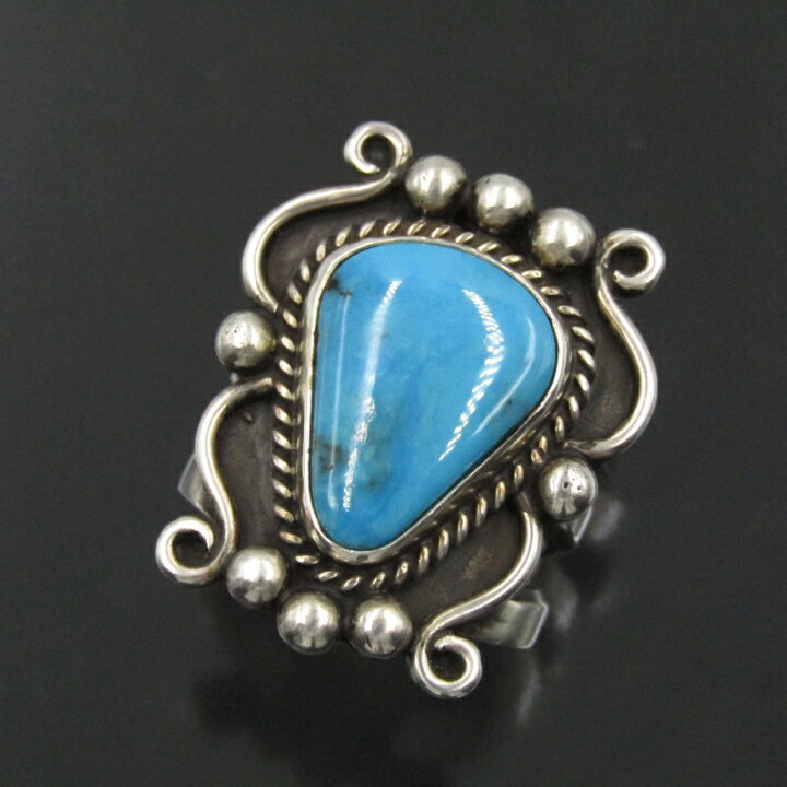 楽天市場】【中古】美品 Herman Smith ナバホ族 リング ターコイズ 