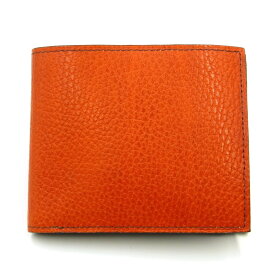 【中古】COCOMEISTER ココマイスター 二つ折り財布 ロッソピエトラ LossoPietra Bi-fold Wallet バケッタ製法 オランジュ レザー 本革24002876