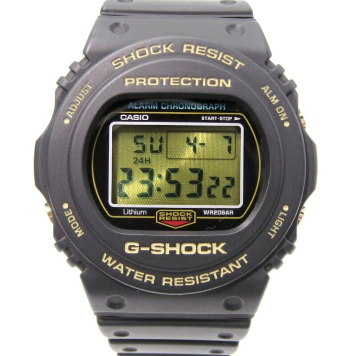 楽天市場】【中古】CASIO G-SHOCK Gショック DW-5735D-1BDR 35周年記念  
