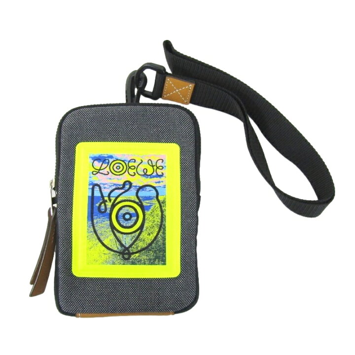 楽天市場】【中古】美品 LOEWE ロエベ ネックポーチ EYE NATURE CASE  