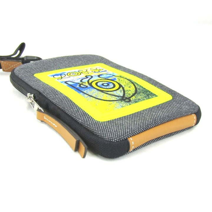 楽天市場】【中古】美品 LOEWE ロエベ ネックポーチ EYE NATURE CASE  