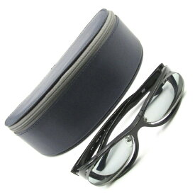 【中古】999.9 フォーナインズ メガネフレーム NP-56 ウェリントン ダブルフロント 2010.12月 日本製 90 ブラック 度入り サングラス ネオプラスチック メガネ 眼鏡65005829