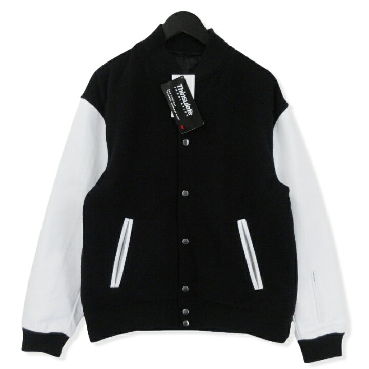 楽天市場】【中古】美品 SOPHNET. ソフ LEATHER SLEEVE VARSITY JACKET 