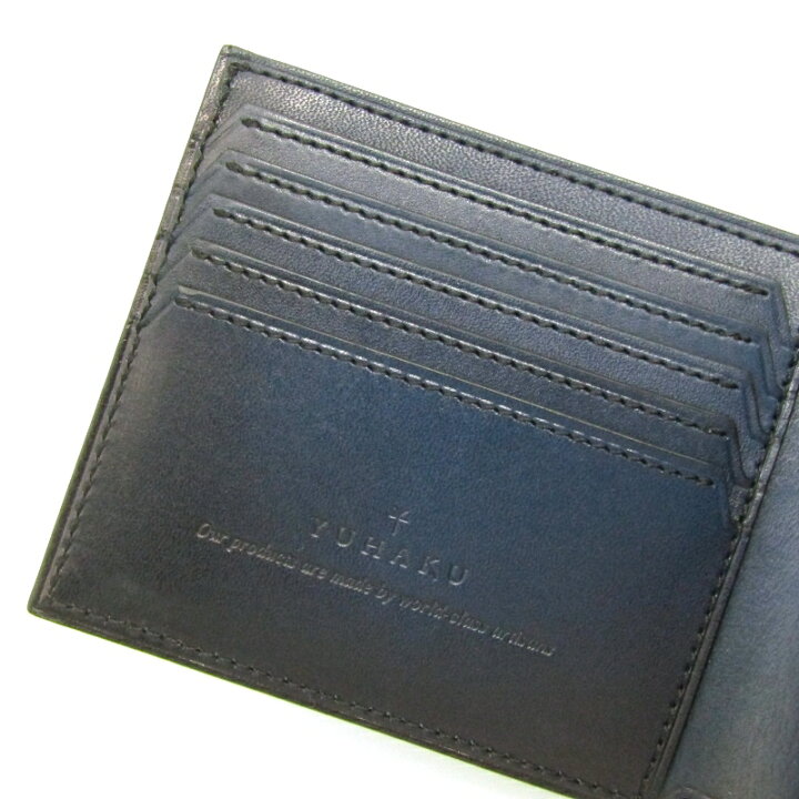 楽天市場】【中古】未使用 YUHAKU ユハク 二つ折り財布 YAC142 コード 