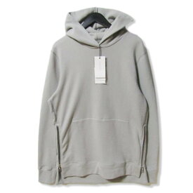 【中古】未使用 JOHN ELLIOTT ジョンエリオット Hooded Villain B000B0012B プルオーバーパーカー LIGHT GRAY L タグ付き メンズ27106116