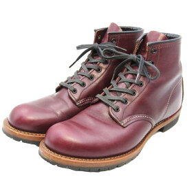 【最大10%OFFクーポン配布中】【中古】REDWING レッドウィング US8.5D 26.5cm ベックマン ラウンド 9011 プレーントゥ 廃盤 ブラックチェリー フェザーストーン ラウンドトゥ 2016年製 バーガンディ ワークブーツ ブーツ35003208