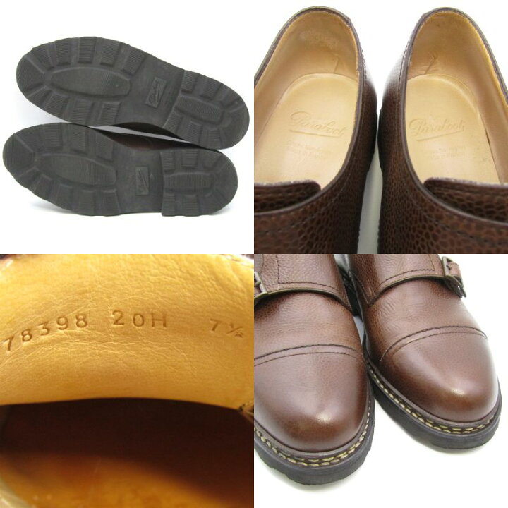 楽天市場】【中古】Paraboot パラブーツ UK7.5 ダブルモンクストラップ 