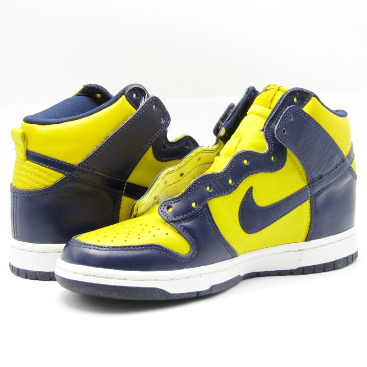 楽天市場】【中古】未使用 NIKE ナイキ 26cm DUNK HIGH LE MICHIGAN 