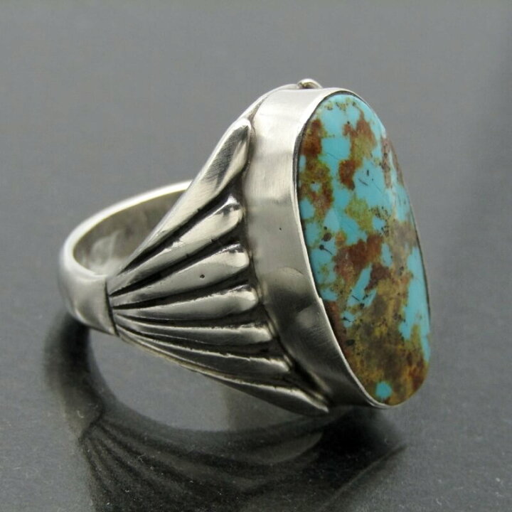 楽天市場】【中古】Navajo ナバホ族 リング ターコイズ R刻印 ナバホ 