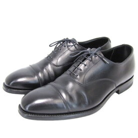 【中古】美品 CROCKETT&JONES クロケットアンドジョーンズ UK7E ストレートチップ AUDLEY3 キャップトゥ カーフ 内羽根 ブラック 黒 367ラスト シティソール ハンドグレード オードリー3 25816A-C01C1 シューズ35003231