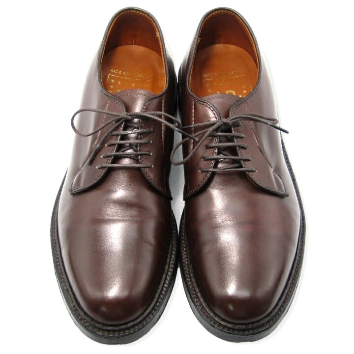 楽天市場】【中古】Alden オールデン US8D 26cm プレーントゥ D6419 