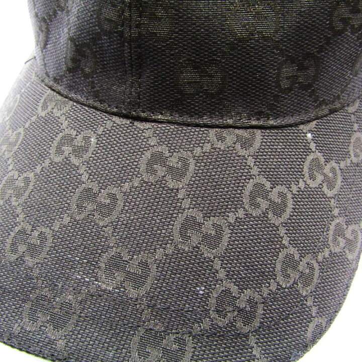 楽天市場】【中古】GUCCI グッチ ベースボールキャップ GGキャンバス 