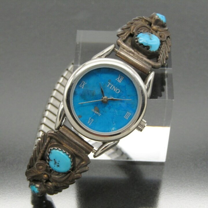 楽天市場】【中古】Navajo ナバホ族 ウォッチブレス ターコイズ  