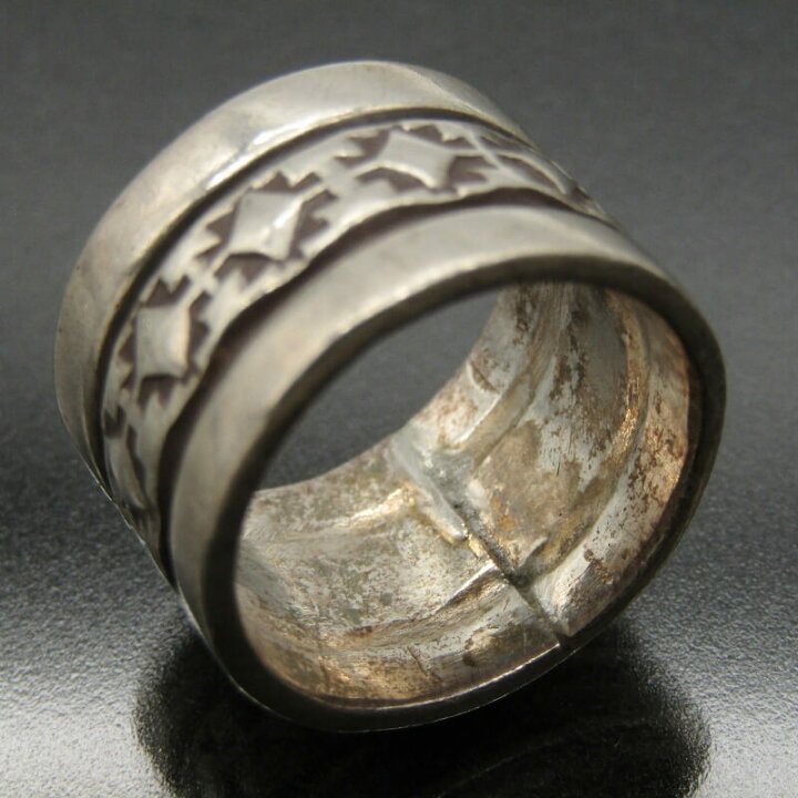 楽天市場】【中古】Navajo ナバホ族 リング スタンプ ナバホ T刻印  