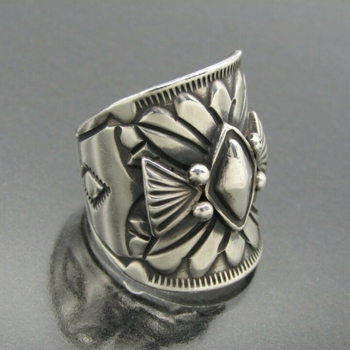 楽天市場】【中古】Derrick Gordon ナバホ族 リング スタンプワーク  