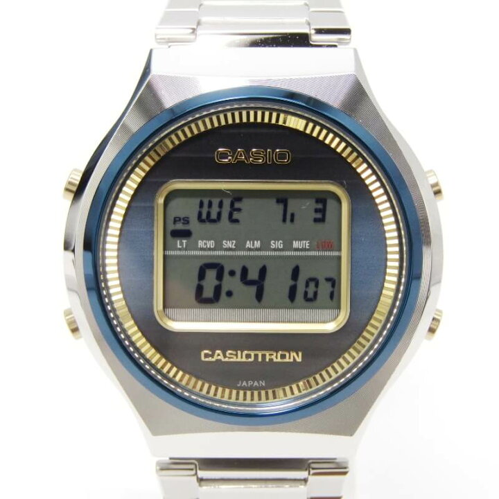 楽天市場】【中古】美品 CASIO カシオ CASIOTRON TRN-50SS-2AJR 50周年 