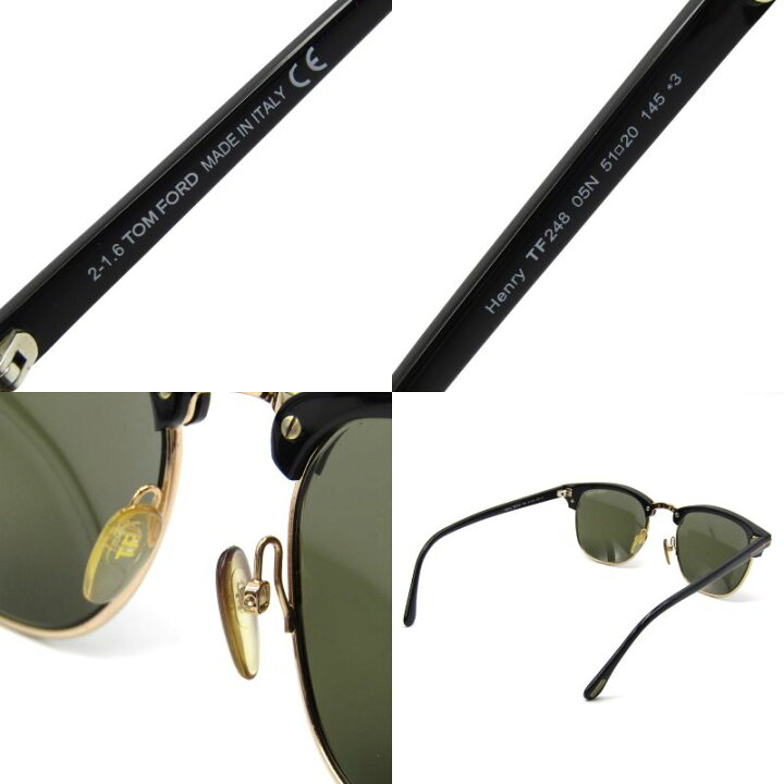 楽天市場】【中古】TOM FORD トムフォード サングラス Henry TF248 