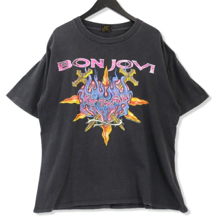 楽天市場】【中古】ヴィンテージ バンドTシャツ ボンジョヴィ BON JOVI 
