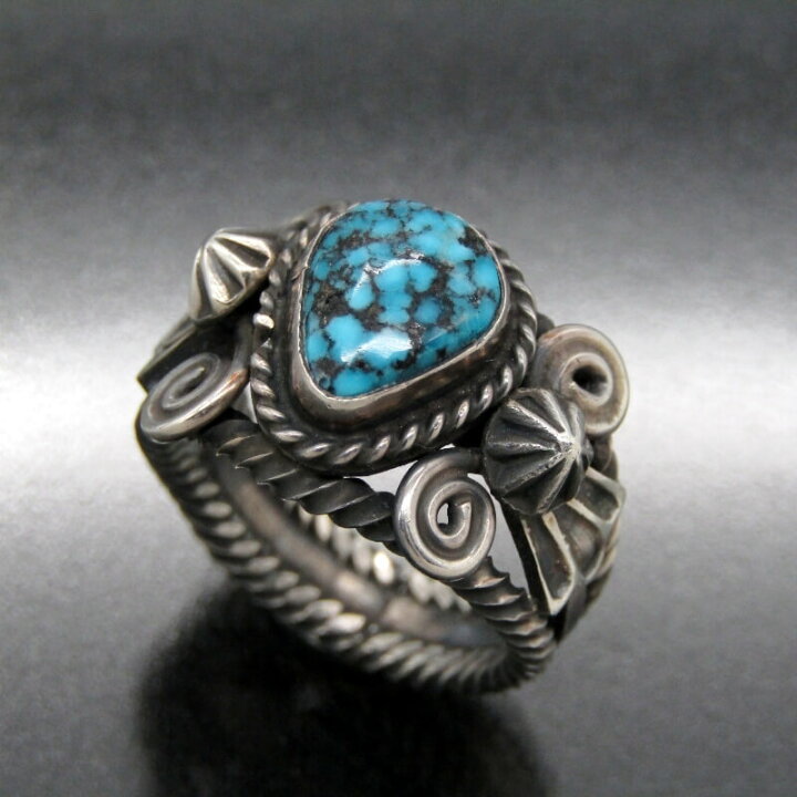 楽天市場】【中古】美品 Andy Cadman ナバホ族 リング キングマン  