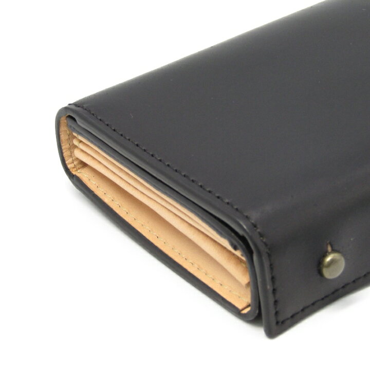 中古】美品 m+ エムピウ ミニ財布 millefoglie2 CORDOVAN27 13014302  