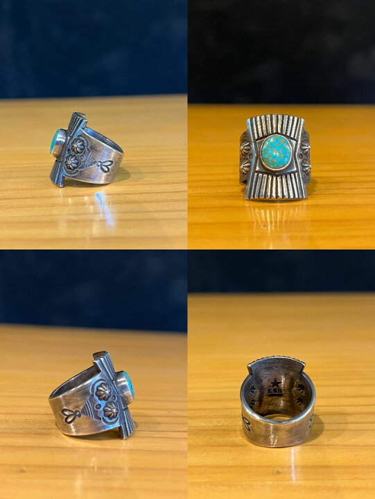楽天市場】【中古】Edison Sandy Smith ナバホ族 リング ターコイズ 