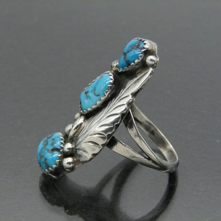 楽天市場】【中古】Navajo ナバホ族 リング モレンシ 3ターコイズ LW 