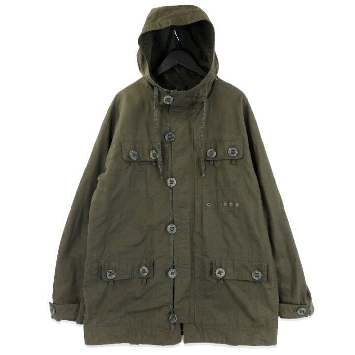 楽天市場】【中古】DIESEL ディーゼル ミリタリージャケット オイルド 