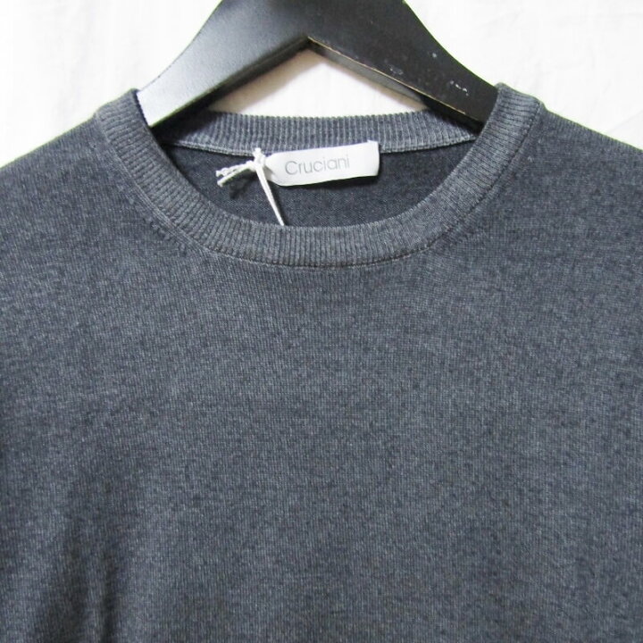 楽天市場】【中古】未使用 Cruciani クルチアーニ クルーネックニット 