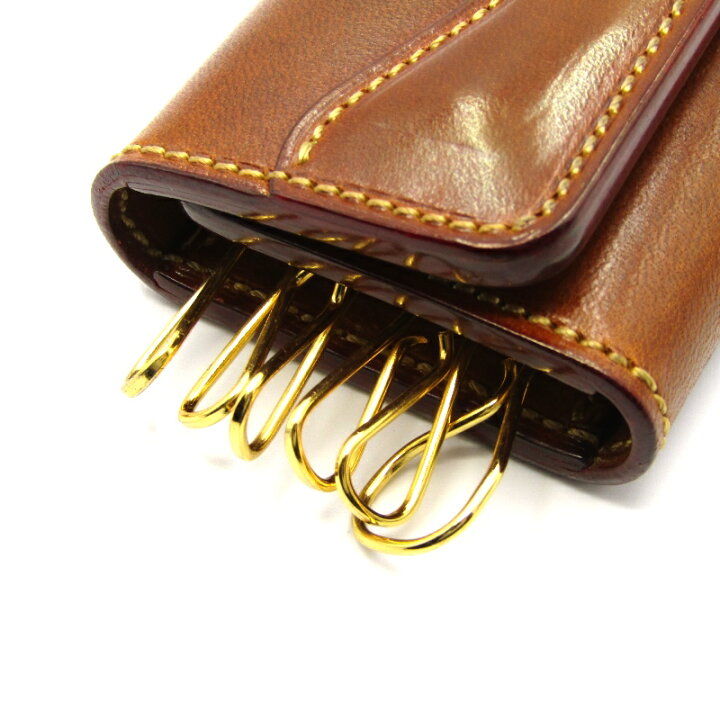 楽天市場】【中古】美品 TRAD-BISON トラッドバイソン キーケース 6連 