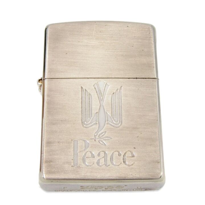 楽天市場】【中古】ZIPPO ジッポ PEACE 両面刻印 2011年製 ピース 