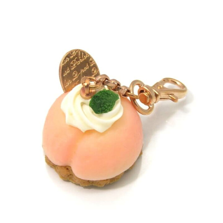 楽天市場】【中古】未使用 Q-pot. キューポット バッグチャーム ピーチ  