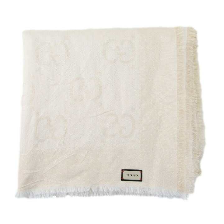楽天市場】【中古】GUCCI グッチ GGラメ ジャカード ショール 694839  