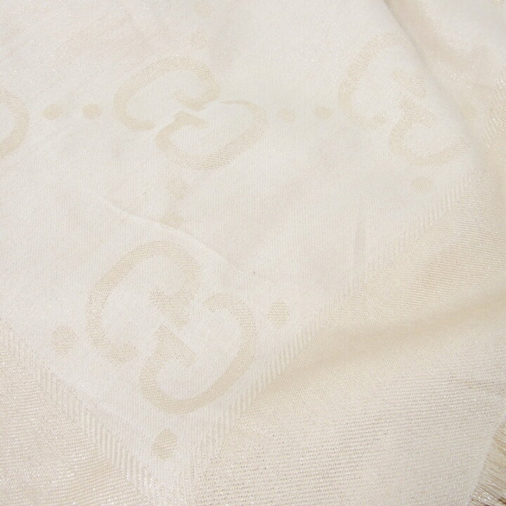 楽天市場】【中古】GUCCI グッチ GGラメ ジャカード ショール 694839  