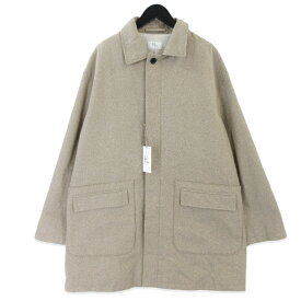 【中古】未使用 HERILL ヘリル COTTON TWILL SHORT COAT 24-020-HL-8010-30 コットンツイル ショートコート ベージュ 2 タグ付き日本製 メンズ 20019932